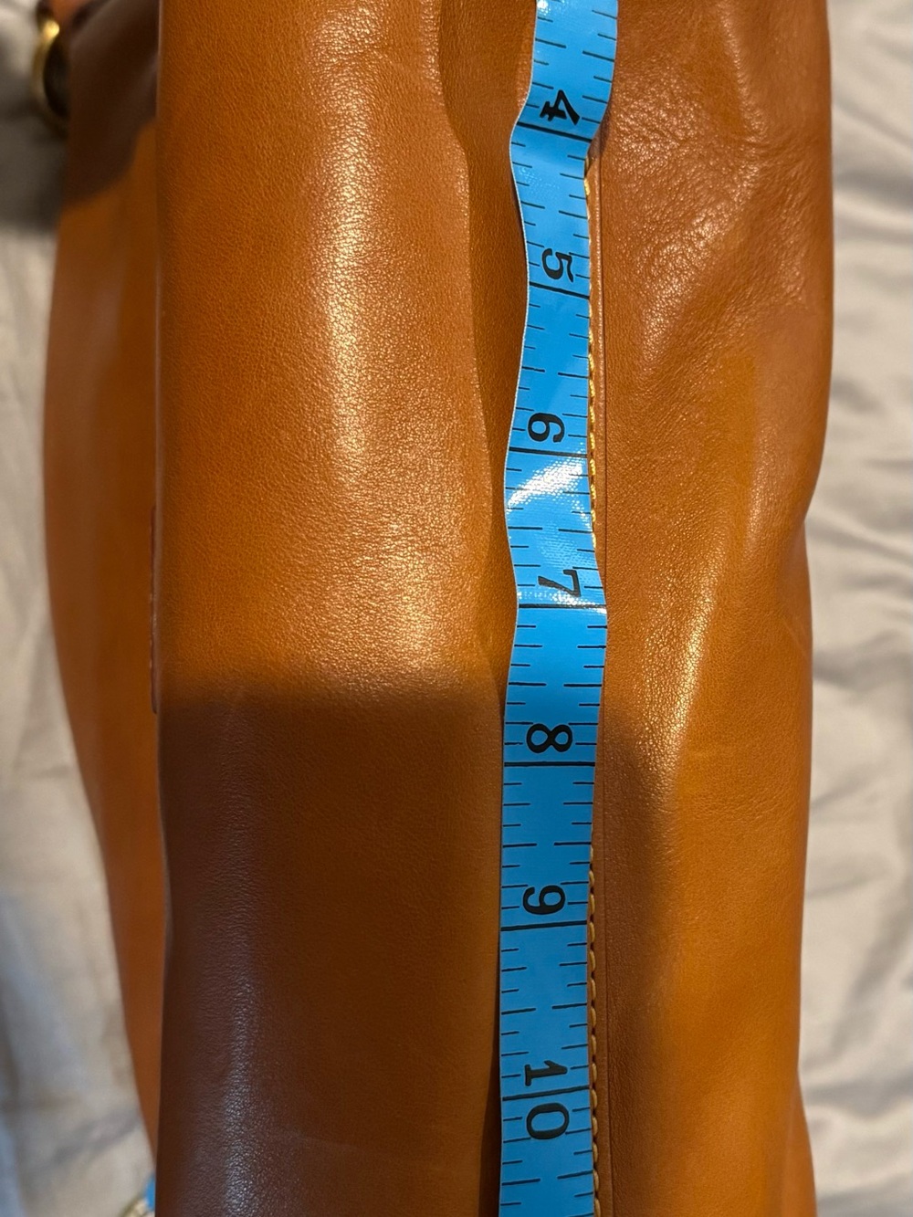 Dooney & Bourke Cognac and Dark Brown Leather Shoulder Hobo - Picture 10 of 10